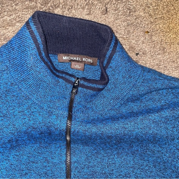 Blue Quarter-Zip Sweater - Picture 3 of 3